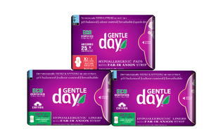 Combination : 2 Packs of Absorbent Liners and 1 pack of Day Time Pads