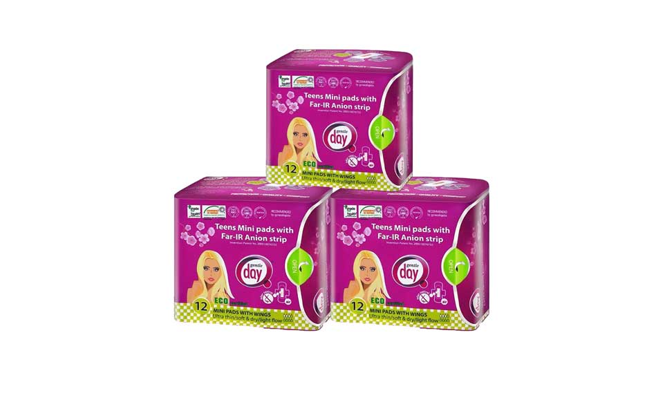 3 Packs of Organic TEENS Mini Light Flow Pads with FAR-IR ANION Strip, 12 ct